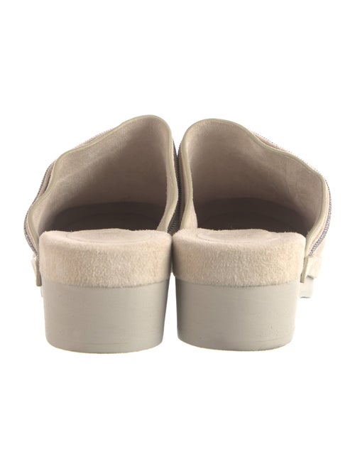 Brunello Cucinelli Monili Suede Mules
