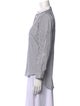 Brunello Cucinelli Striped Long Sleeve Button-Up Top