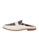 Brunello Cucinelli Monili Leather Mules