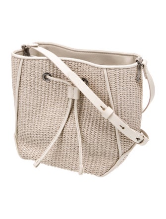 Brunello Cucinelli Raffia Crossbody Bag