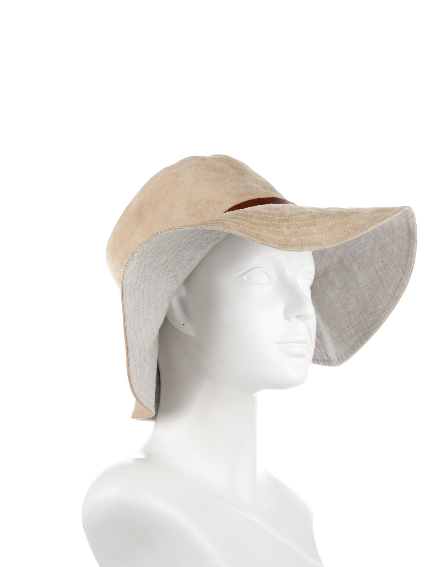 Brunello Cucinelli Leather Sun Hat