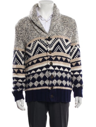 Brunello Cucinelli Virgin Wool Patterned Cardigan