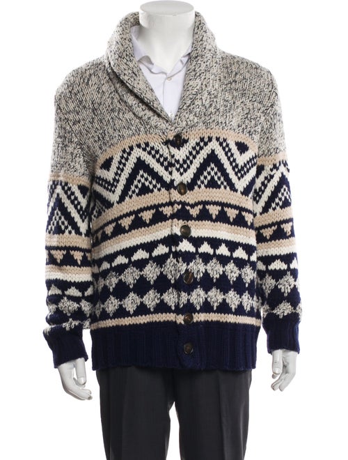 Brunello Cucinelli Virgin Wool Patterned Cardigan