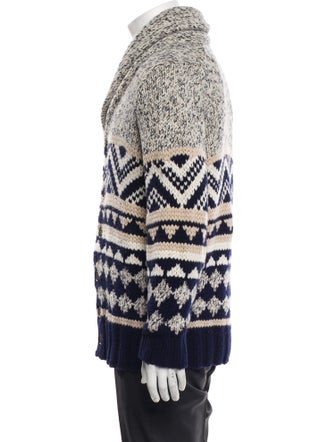 Brunello Cucinelli Virgin Wool Patterned Cardigan