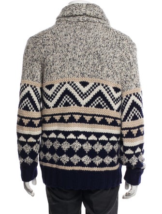 Brunello Cucinelli Virgin Wool Patterned Cardigan