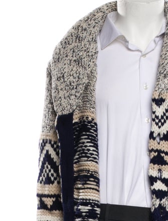 Brunello Cucinelli Virgin Wool Patterned Cardigan