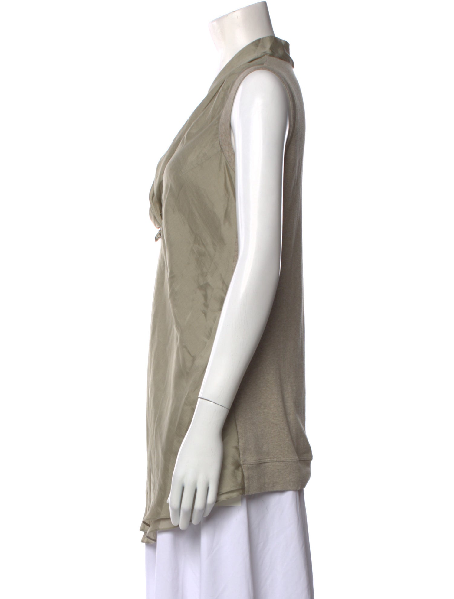 Brunello Cucinelli V-Neck Sleeveless Tunic