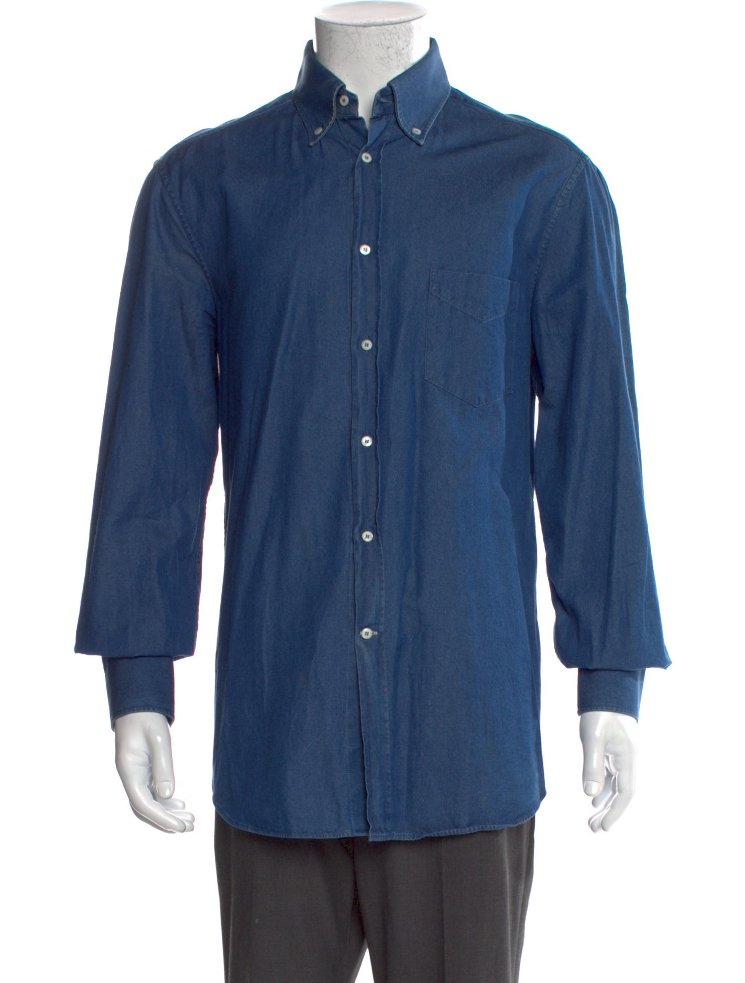 Brunello Cucinelli Long Sleeve Denim Shirt