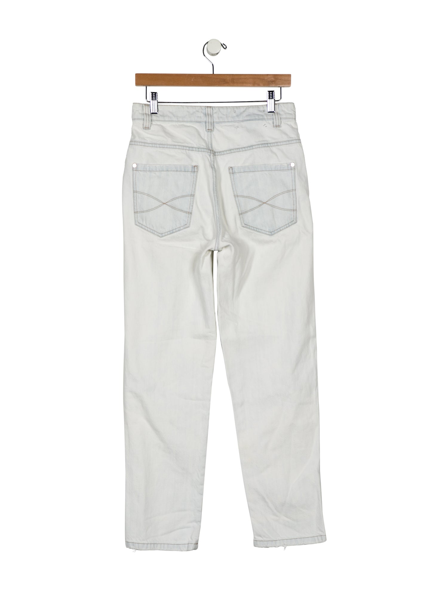 Brunello Cucinelli High-Rise Straight Leg Jeans