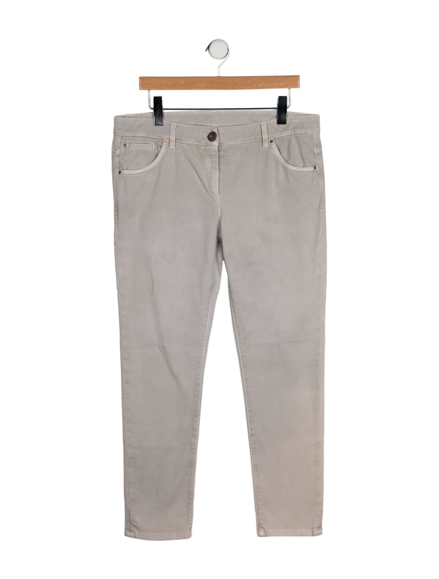 Brunello Cucinelli Mid-Rise Straight Leg Jeans