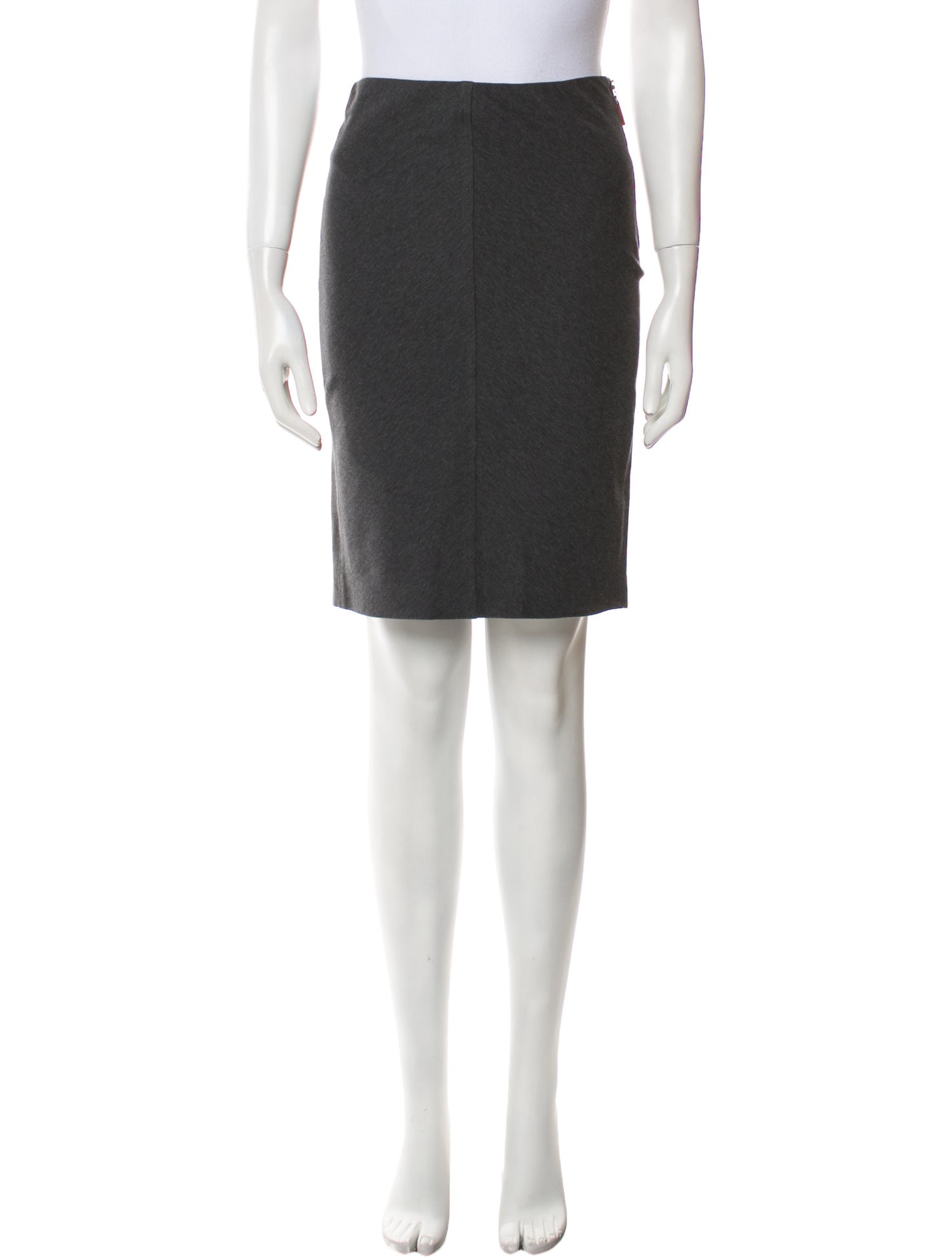 Brunello Cucinelli Leather Trim Embellishment Knee-Length Skirt