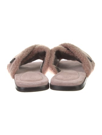 Brunello Cucinelli Monili Shearling Mules