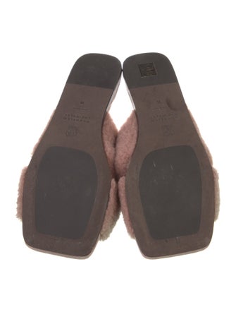Brunello Cucinelli Monili Shearling Mules