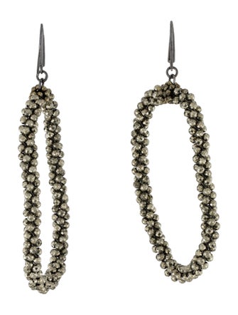Brunello Cucinelli Bead Hoop Earrings