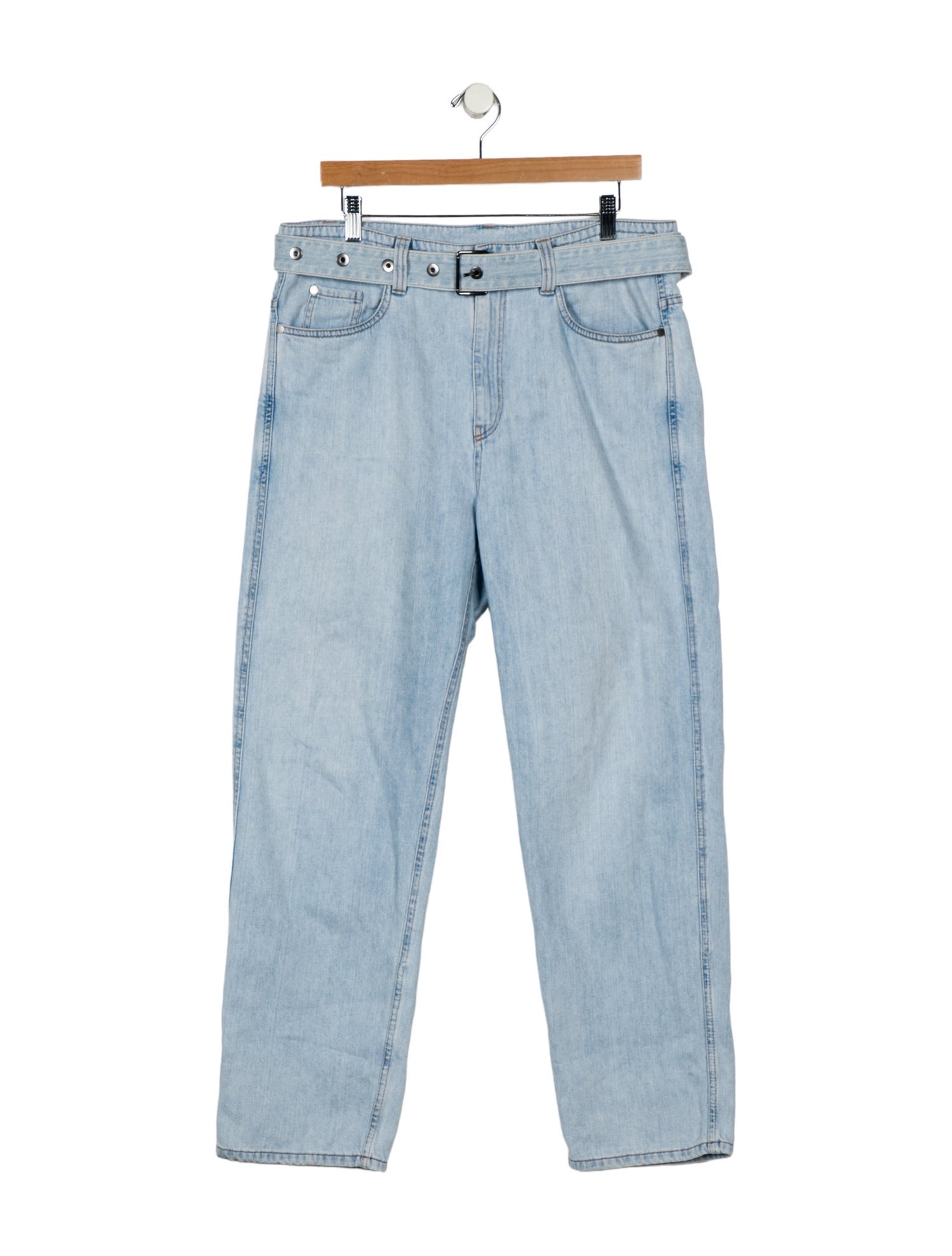 Brunello Cucinelli High-Rise Straight Leg Jeans