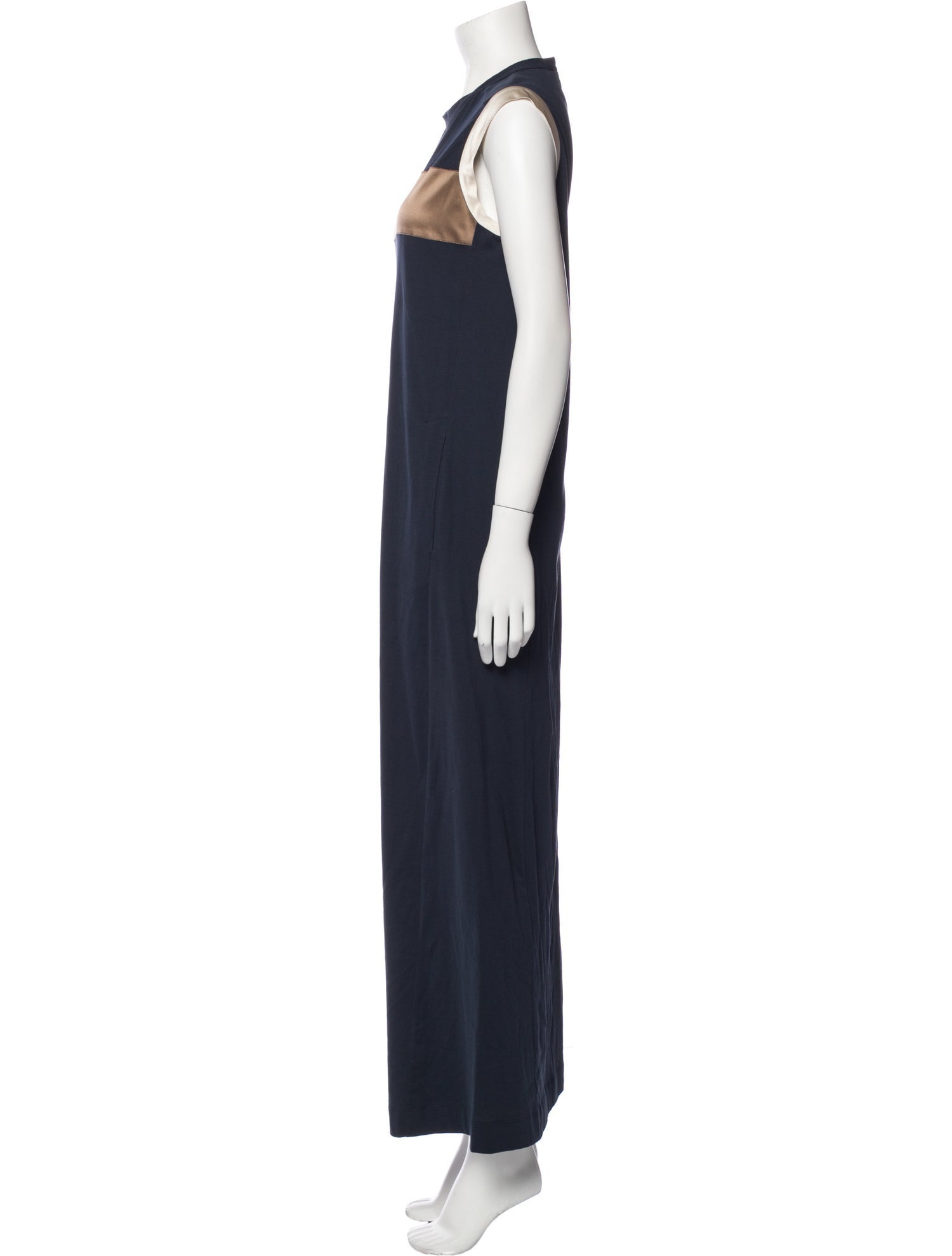 Brunello Cucinelli Crew Neck Long Dress