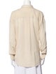 Brunello Cucinelli Silk Long Sleeve Button-Up Top