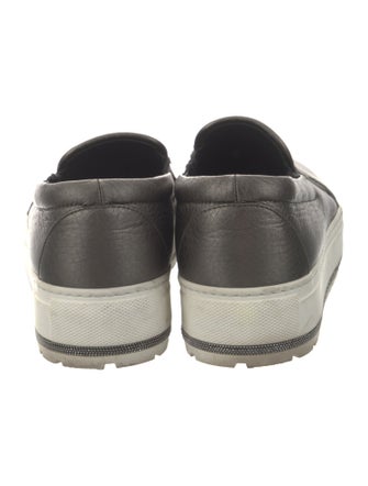 Brunello Cucinelli Monili Leather Loafers