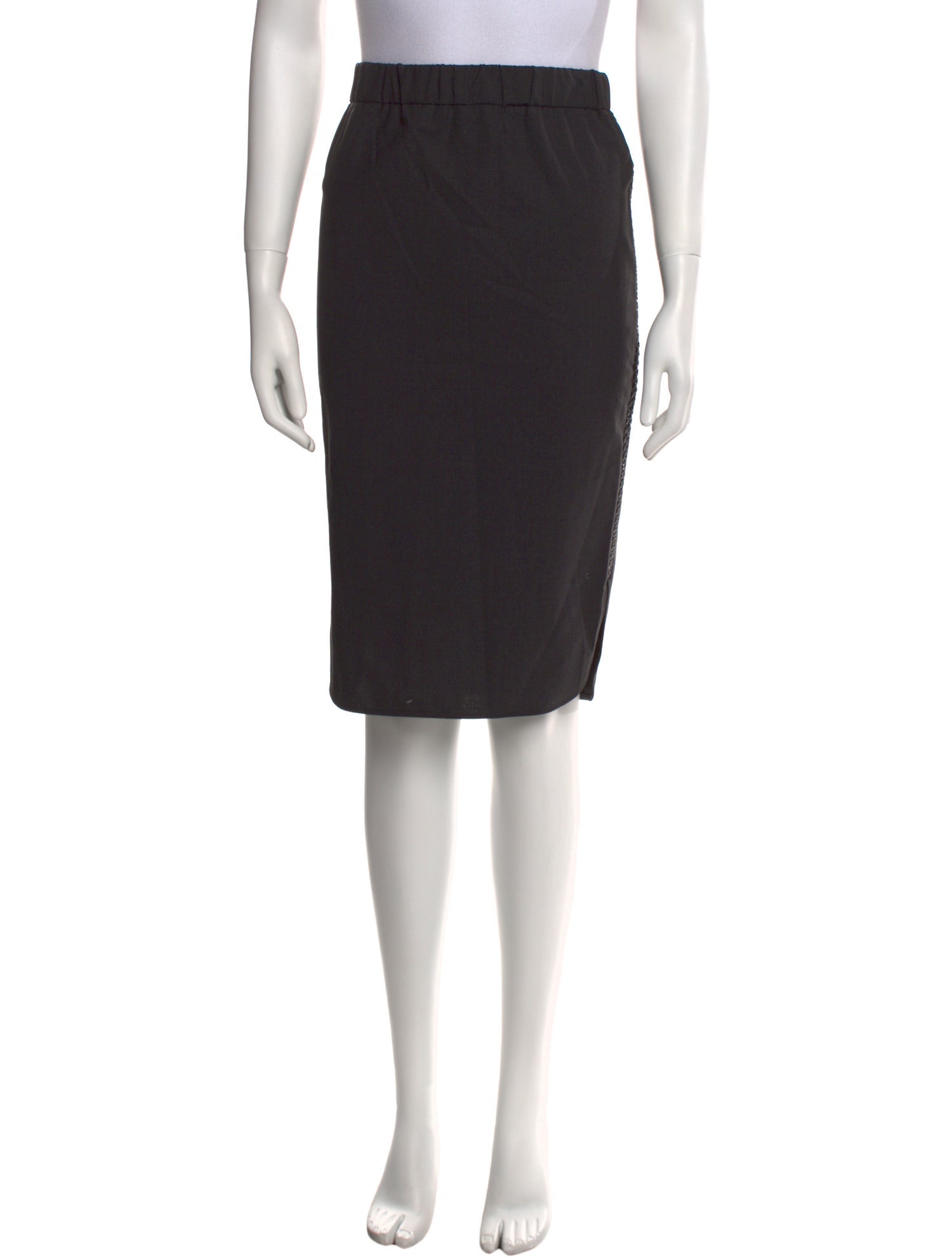 Brunello Cucinelli Virgin Wool Knee-Length Skirt