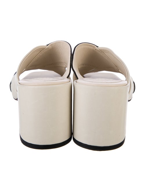 Brunello Cucinelli Monili Leather Slides