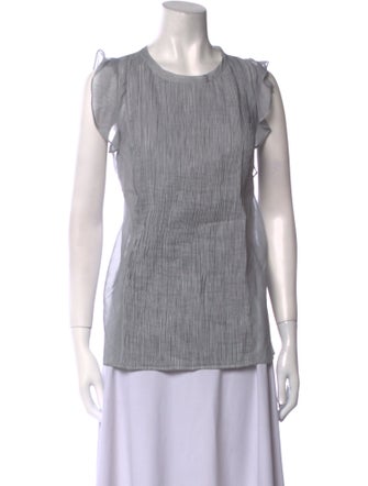 Brunello Cucinelli Crew Neck Sleeveless Top