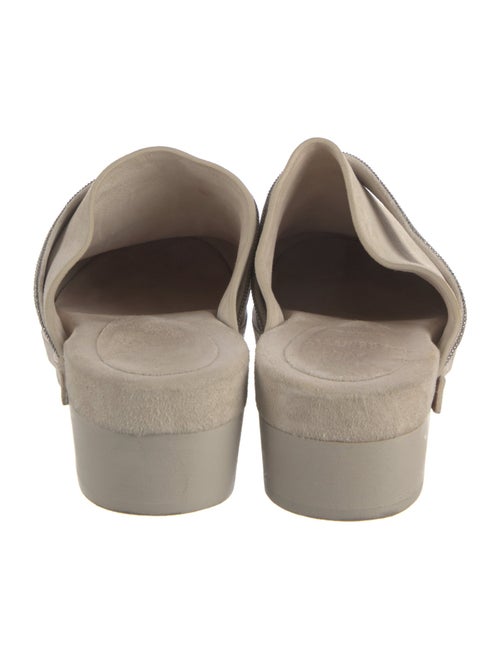 Brunello Cucinelli Monili Suede Mules