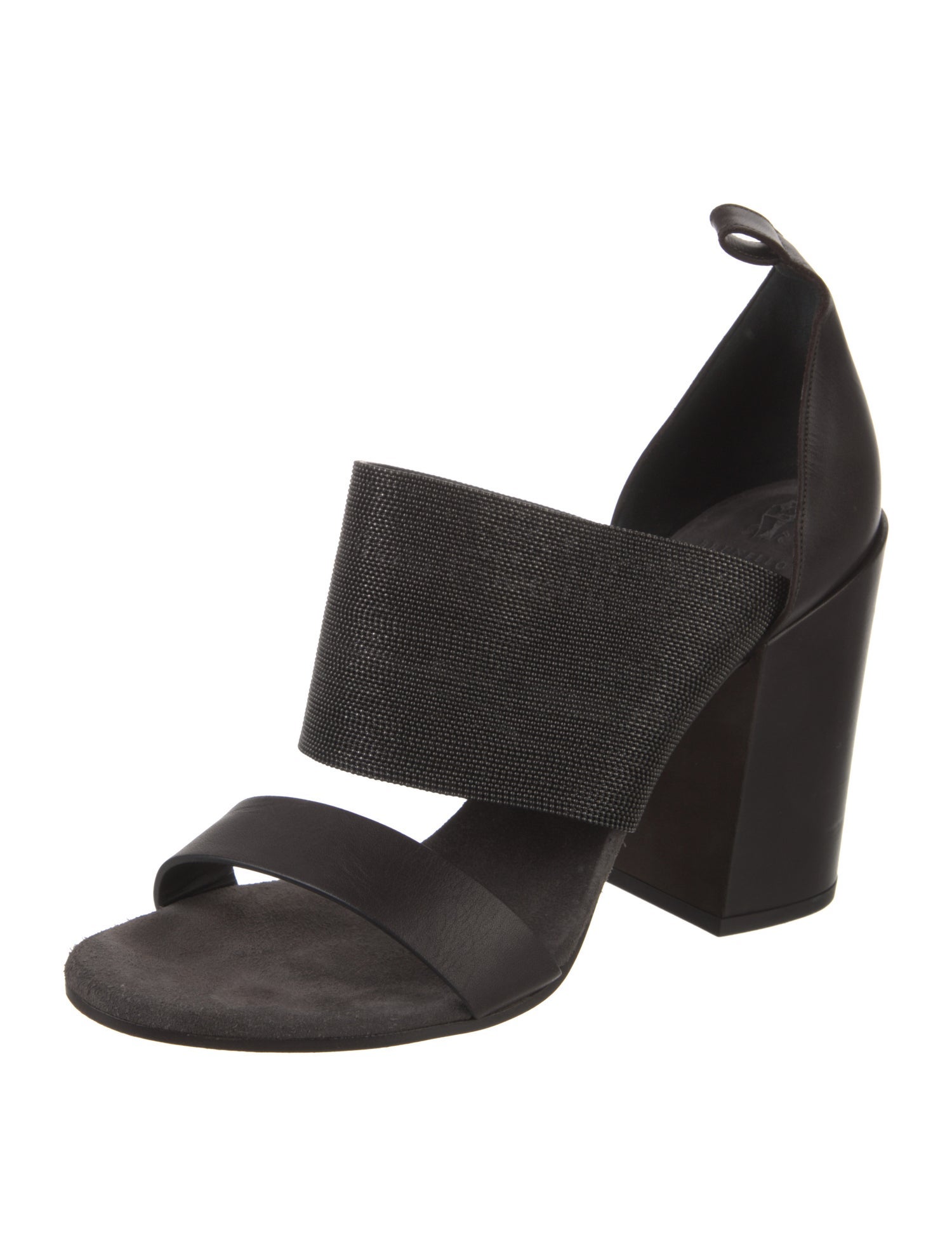 Brunello Cucinelli Monili Leather Sandals