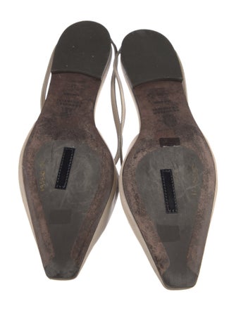 Brunello Cucinelli Monili Leather Flip Flops
