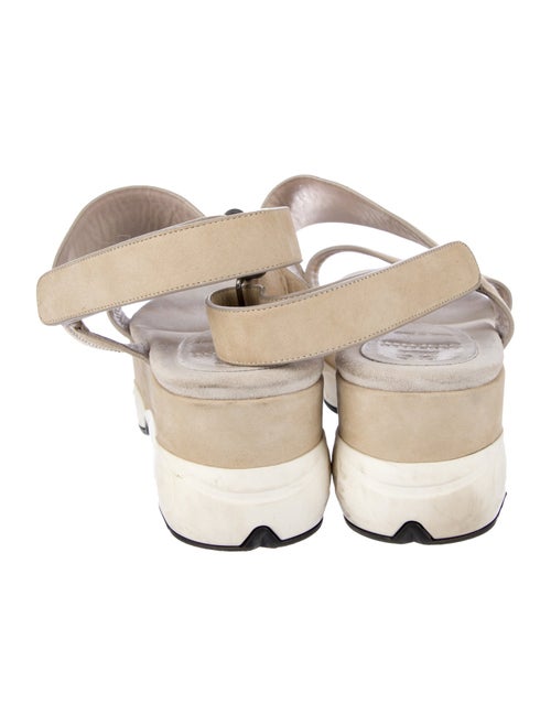 Brunello Cucinelli Monili Suede Slingback Sandals