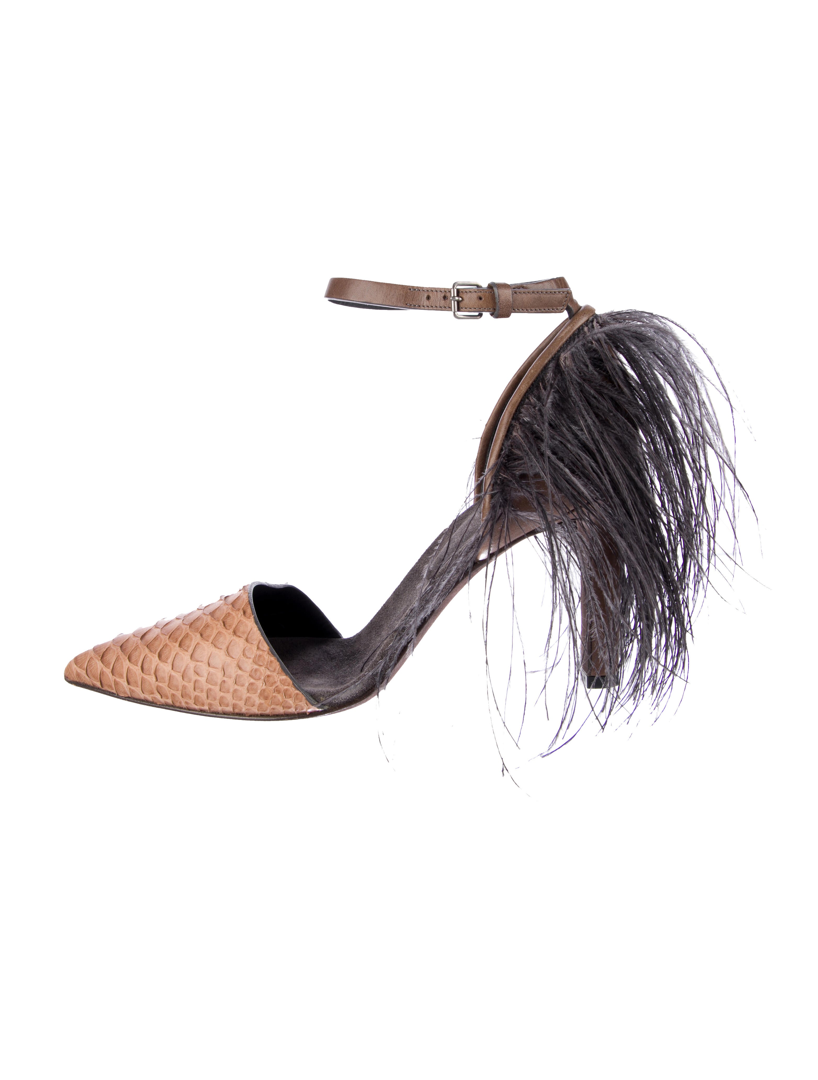 Brunello Cucinelli Snakeskin Animal Print D'Orsay Pumps