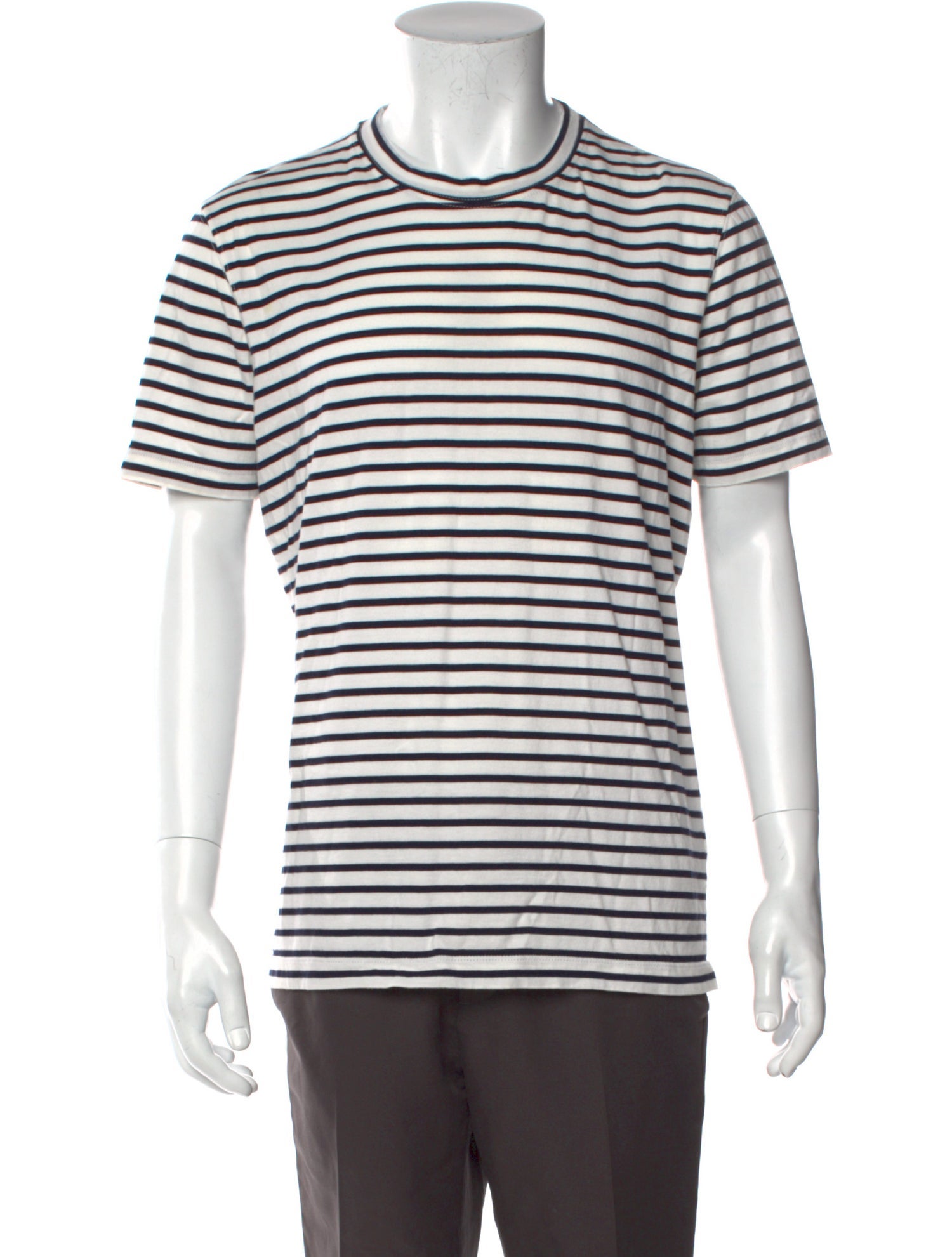 Brunello Cucinelli Striped Crew Neck T-Shirt