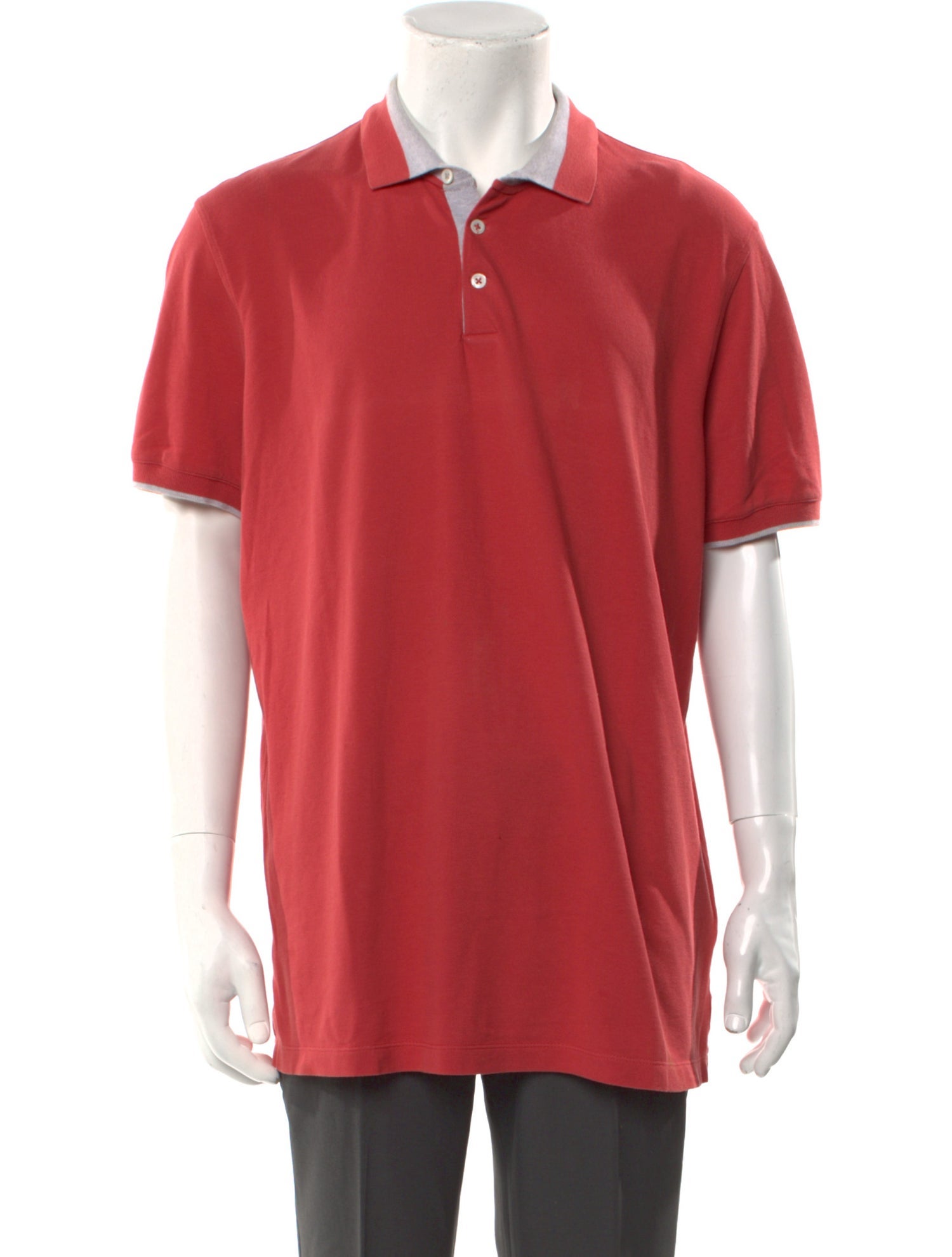 Brunello Cucinelli Collar Short Sleeve Polo Shirt