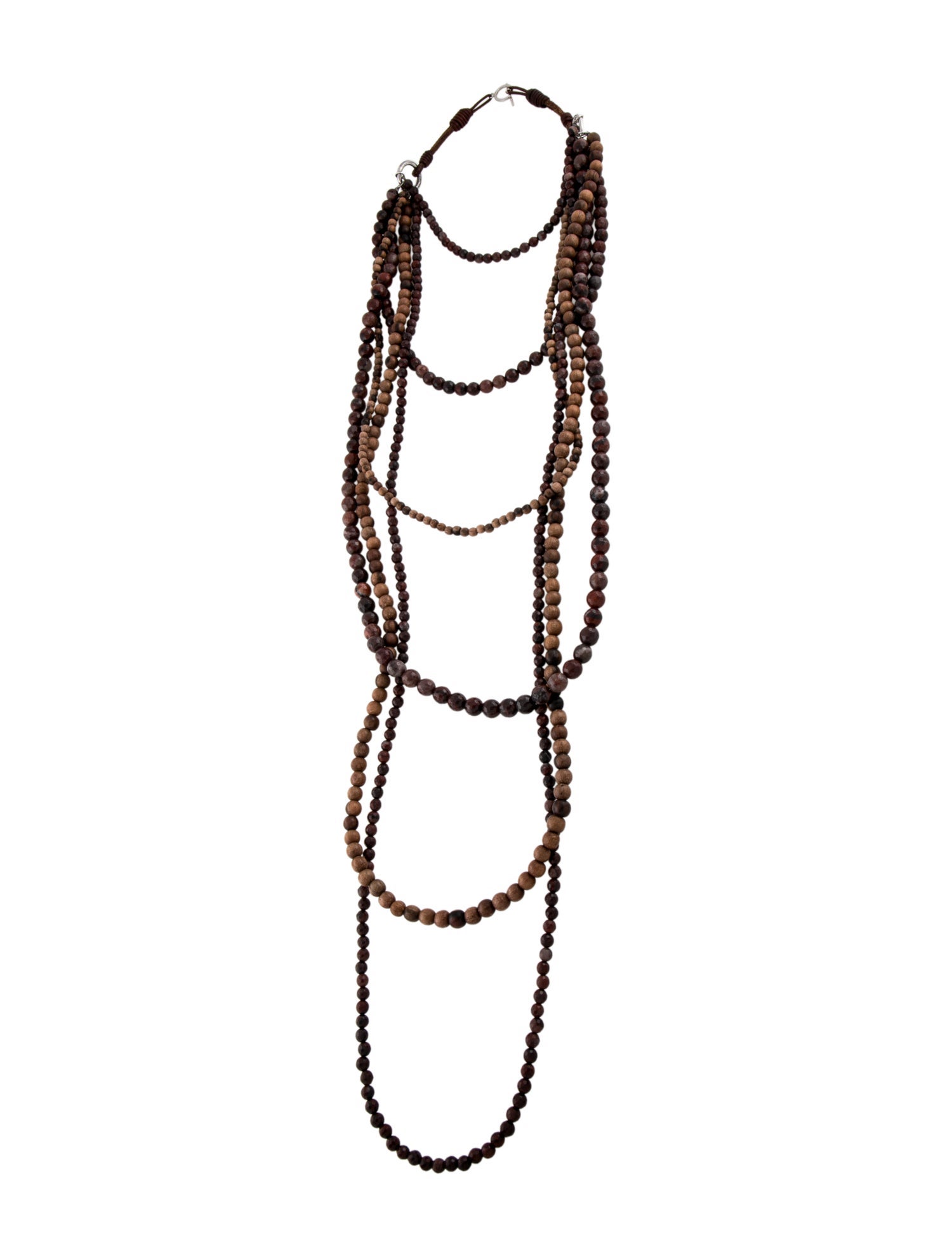 ネックレス・ペンダント BRUNELLO CUCINELLI Necklace in jewellery and leather Brunello Cucinelli Multi-Strand Necklace