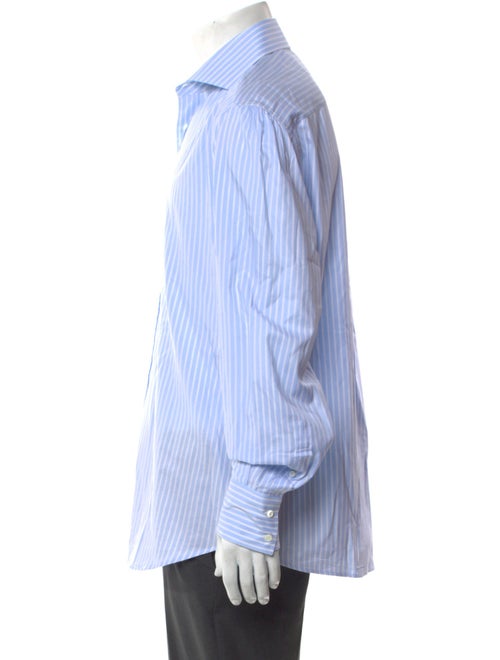 Brunello Cucinelli Striped Long Sleeve Dress Shirt