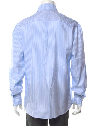 Brunello Cucinelli Striped Long Sleeve Dress Shirt