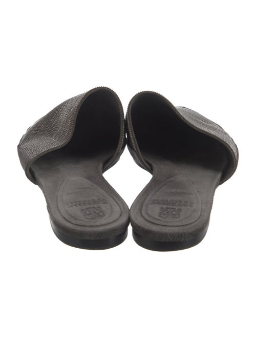 Brunello Cucinelli Monili Suede Mules
