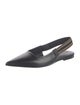 Brunello Cucinelli Monili Leather Slingback Flats