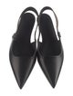 Brunello Cucinelli Monili Leather Slingback Flats