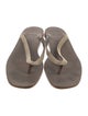 Brunello Cucinelli Monili Leather Flip Flops