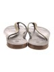 Brunello Cucinelli Monili Leather Flip Flops