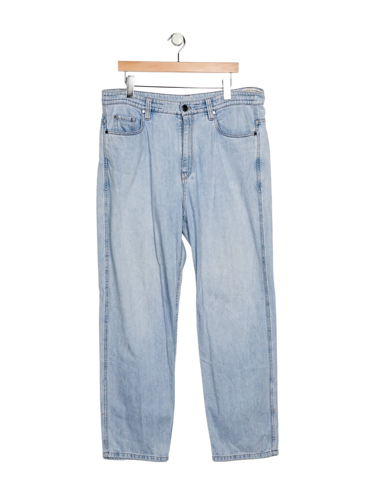 Brunello Cucinelli High-Rise Straight Leg Jeans