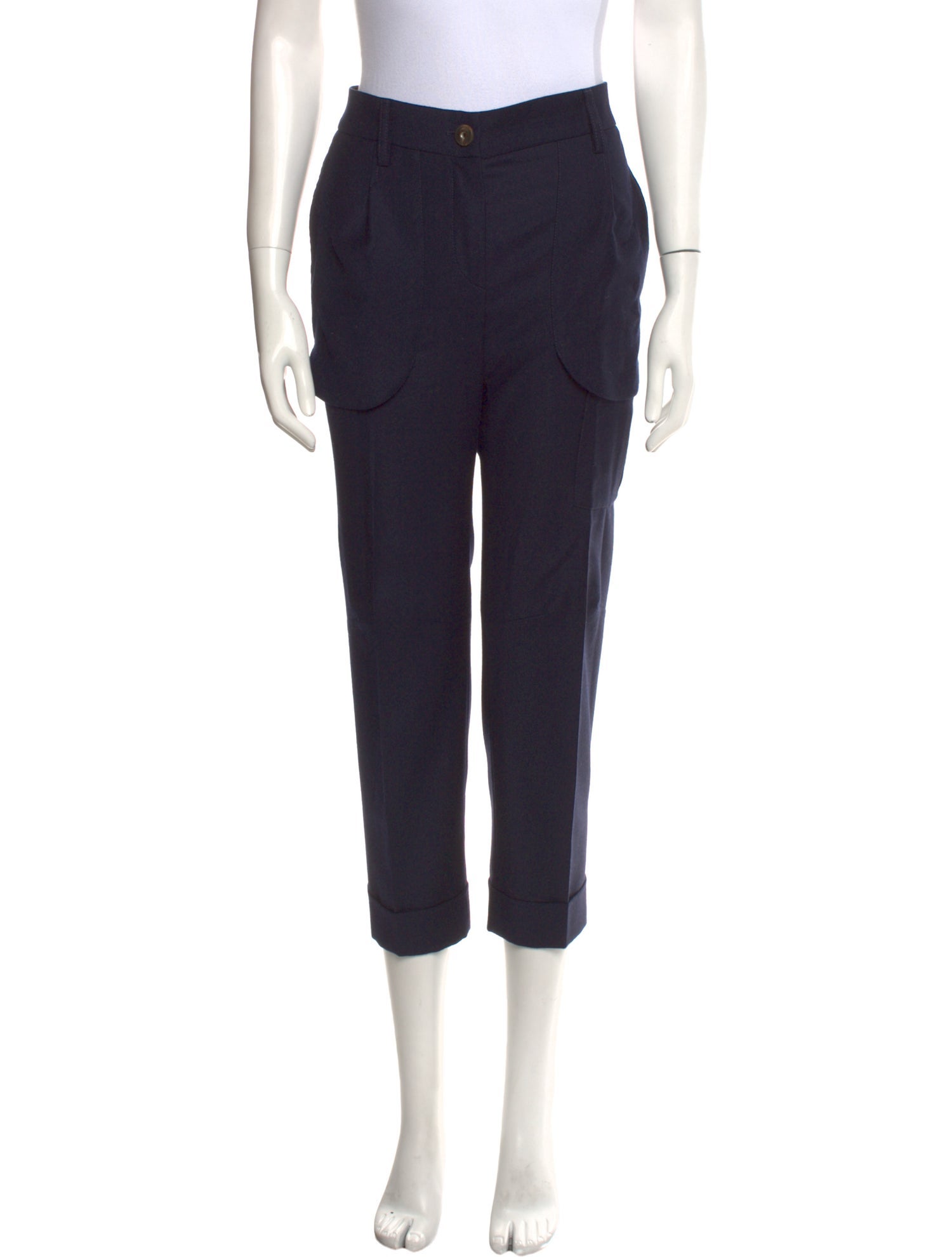 Brunello Cucinelli Virgin Wool Straight Leg Pants