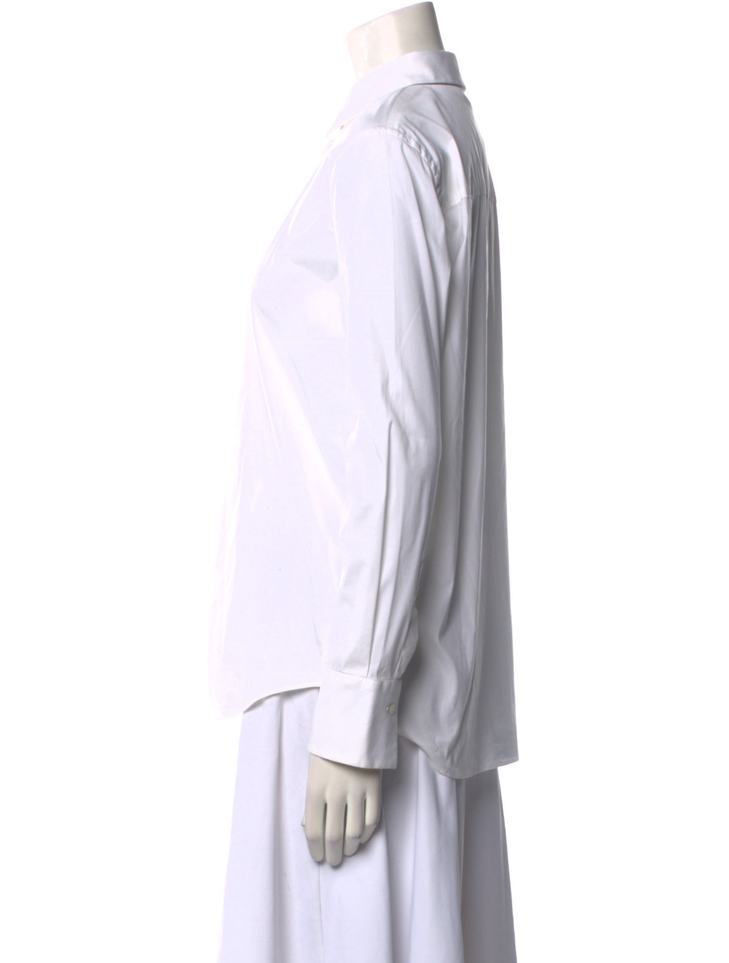 Brunello Cucinelli Long Sleeve Button-Up Top