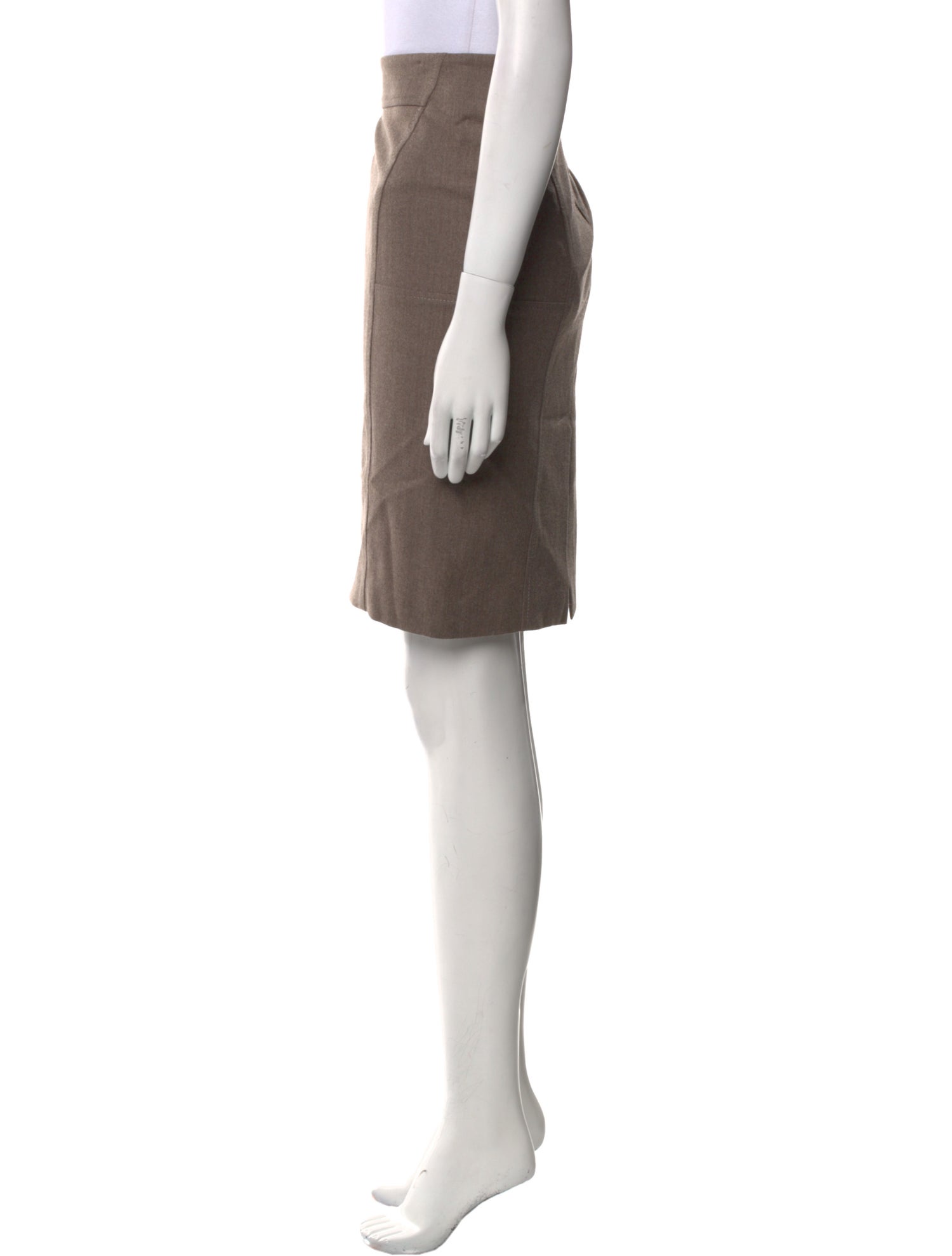 Brunello Cucinelli Virgin Wool Knee-Length Skirt