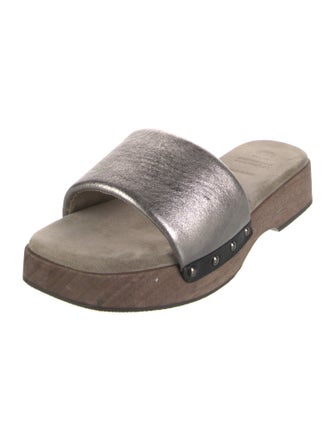 Brunello Cucinelli Leather Slides