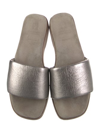 Brunello Cucinelli Leather Slides