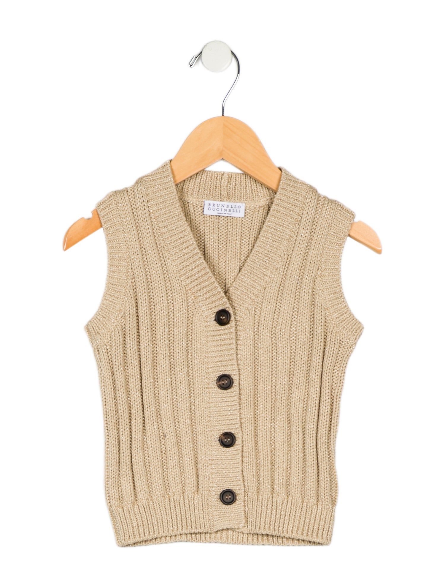 Brunello Cucinelli Glitter Vest Cardigan Vest w/ Tags