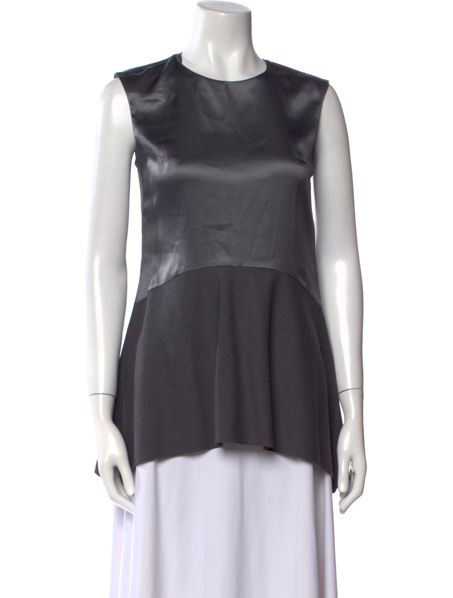 Brunello Cucinelli Crew Neck Sleeveless Top