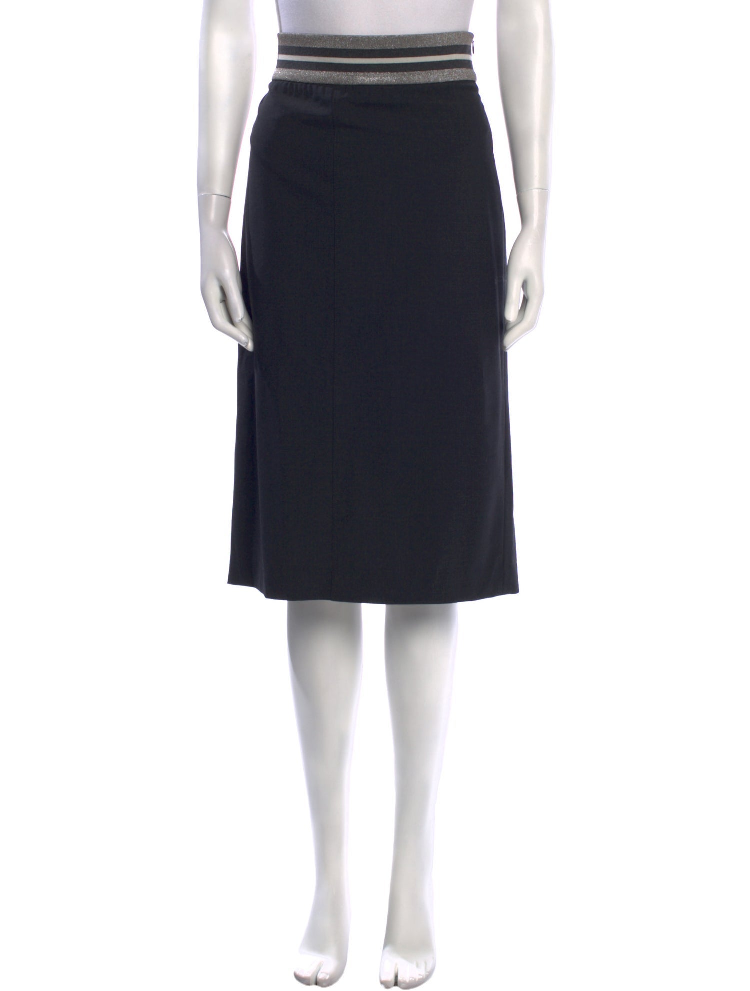 Brunello Cucinelli Virgin Wool Knee-Length Skirt w/ Tags