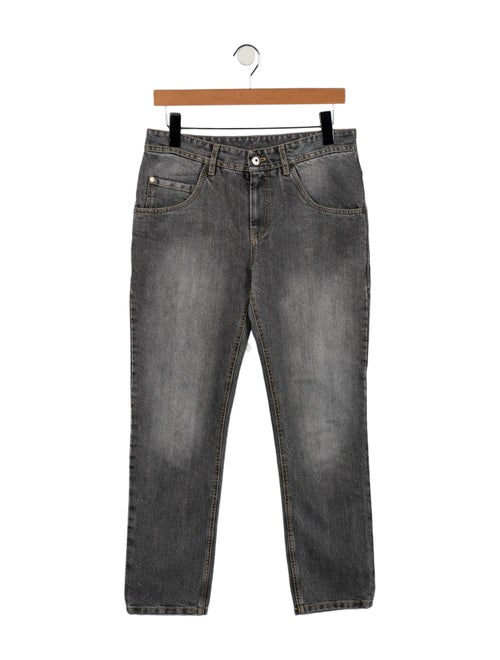 Brunello Cucinelli Mid-Rise Straight Leg Jeans